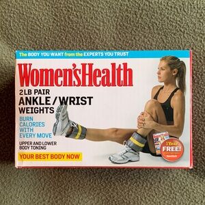 NIB Women’s Health 2 lb. Pair of ankle/wrist weights. One size fits most.
